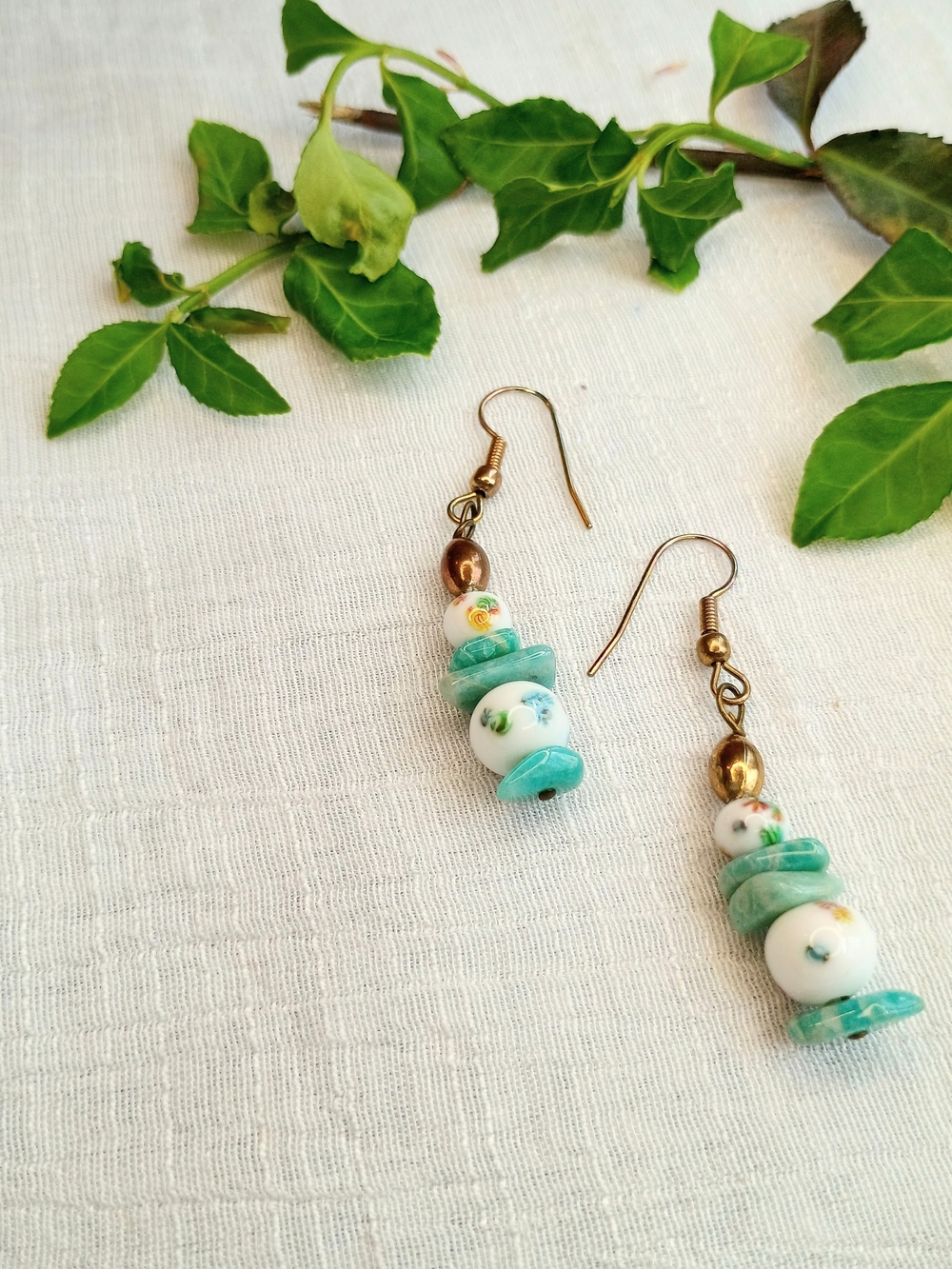 🌊 COASTAL GRANDMOTHER 🌊 TRU VTG 70s - 80s Artisan Crafted earrings, bohemian